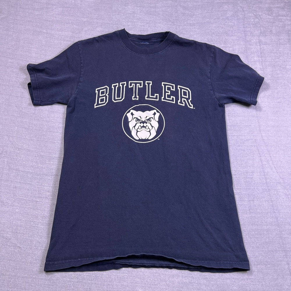 Champion Butler Bulldogs Vintage Short Sleeve T-Shirt Mens Small Navy Blue